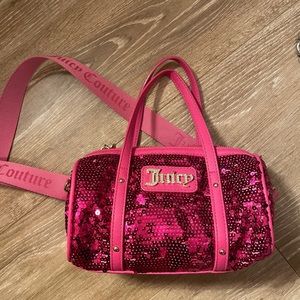 Juicy Couture Pink Sequin Crossbody Bag